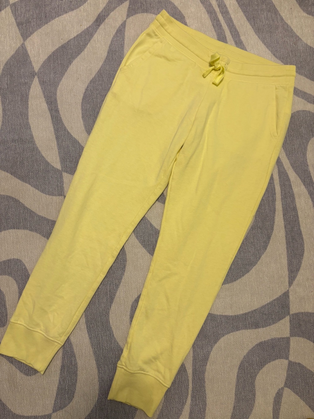 Yellow Drawstring Sweatpants - Picture 2 of 4